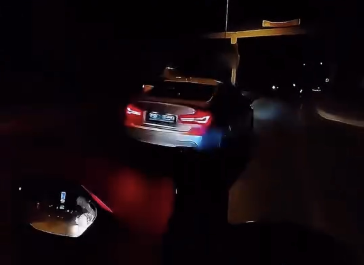 Bodrum trafiğinde Tehlikeli Yarış!