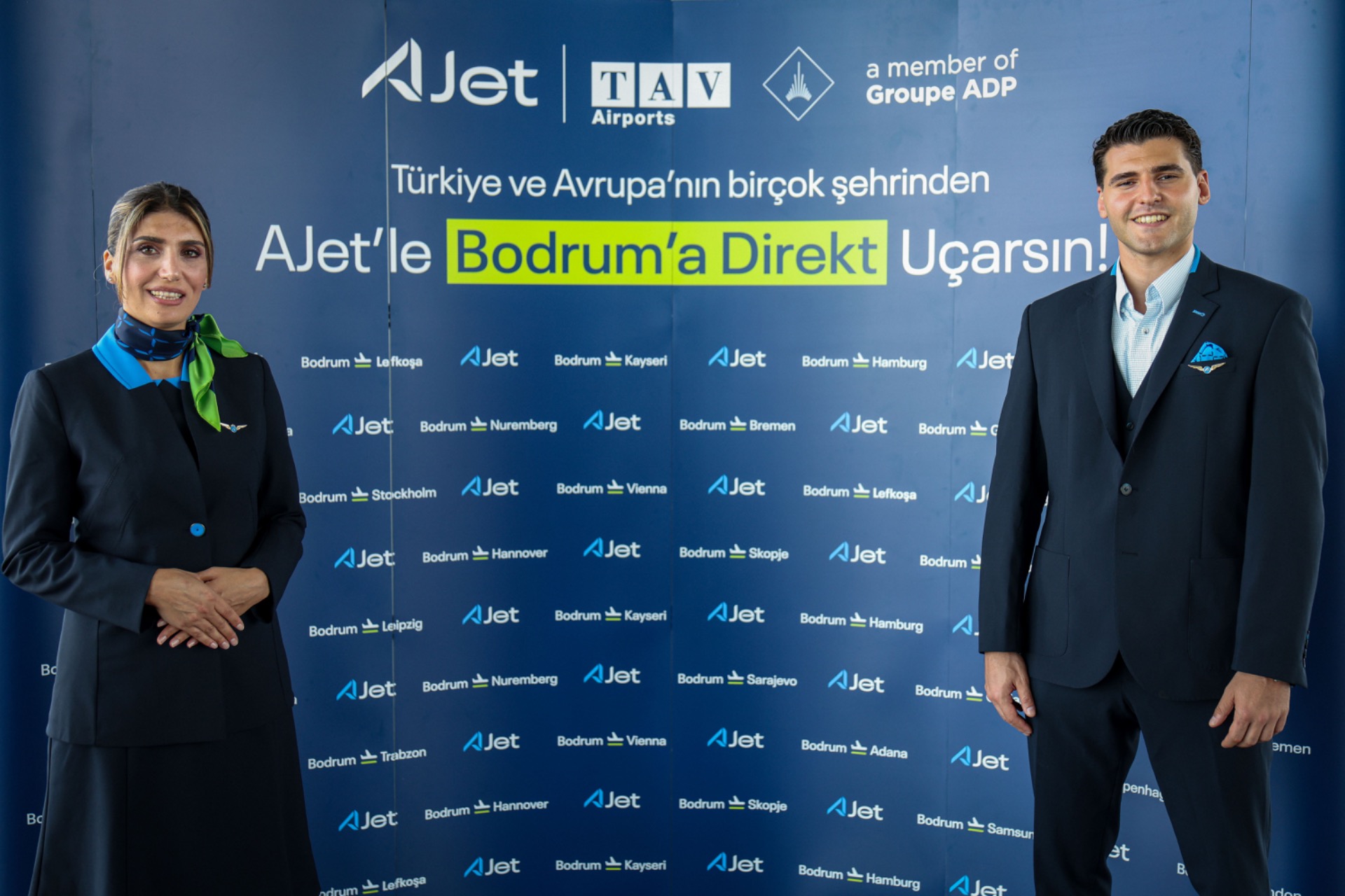 AJet, Milas-Bodrum Havalimanı’ndan Avrupa’ya Direkt Seferlere Başladı