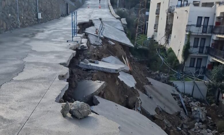 Gümüşlük Karakaya’da İmar Yolu Çöktü: Yağış Sonrası Altyapı Alarm Veriyor