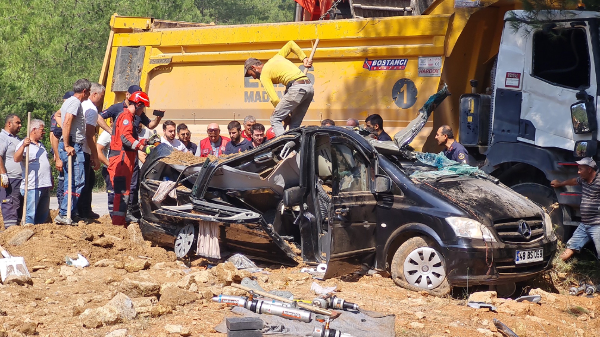 Hafriyat kamyonunun sürücüsü tutuklandı