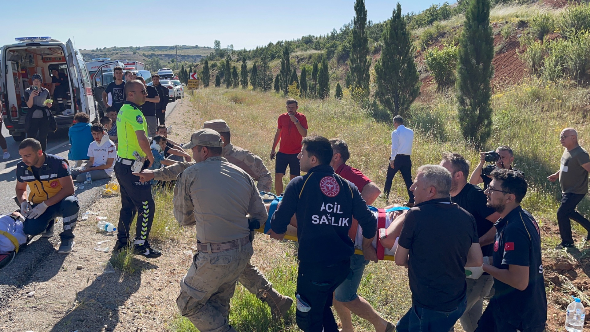 Eskişehir’e giden Bodrum otobüsü yoldan çıktı: 35 yaralı