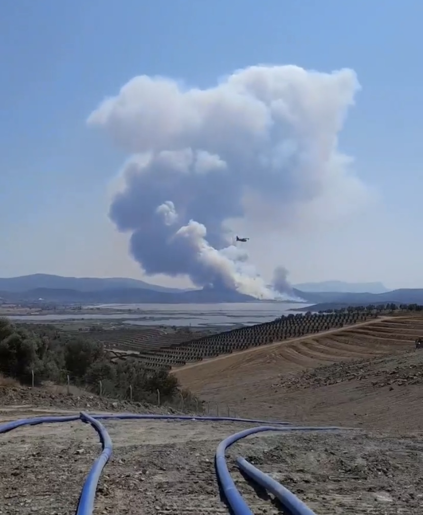 Korkutan yangın Bodrum Güvercinlik’e ilerliyor!