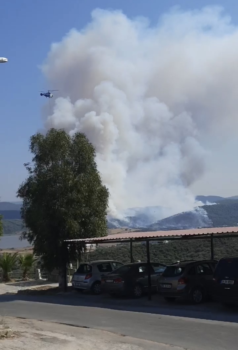 Korkutan yangın Bodrum Güvercinlik’e ilerliyor!