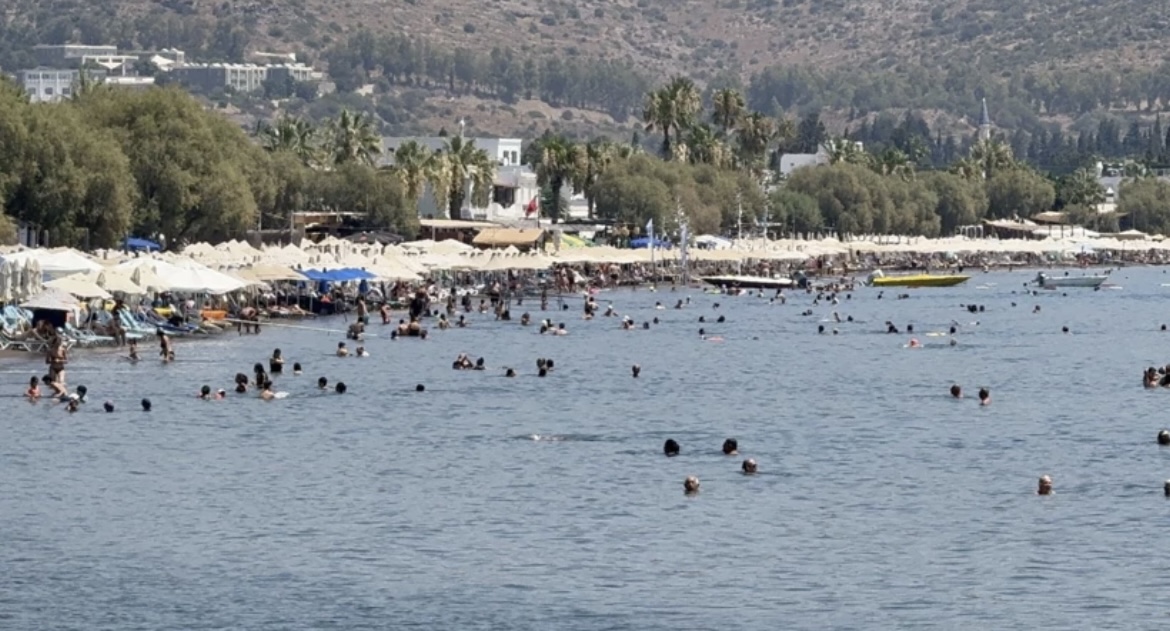 Bodrum'da termometreler 38 dereceyi gördü