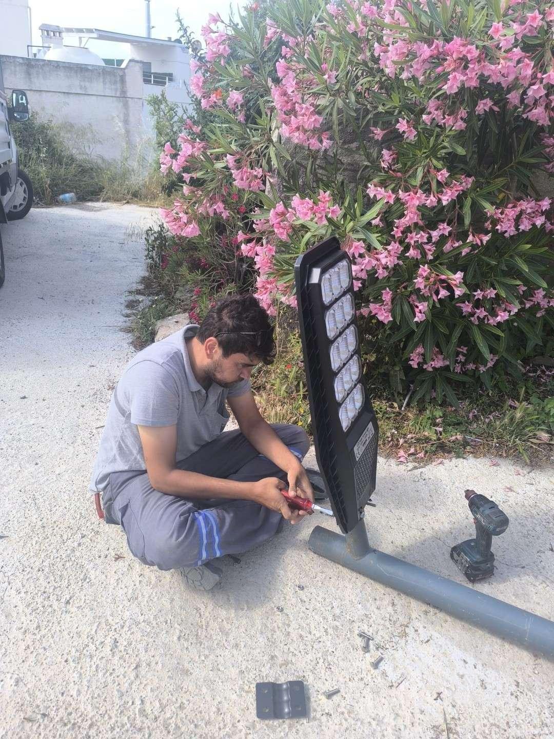 Bodrum’da sokak lambaları yenileniyor 