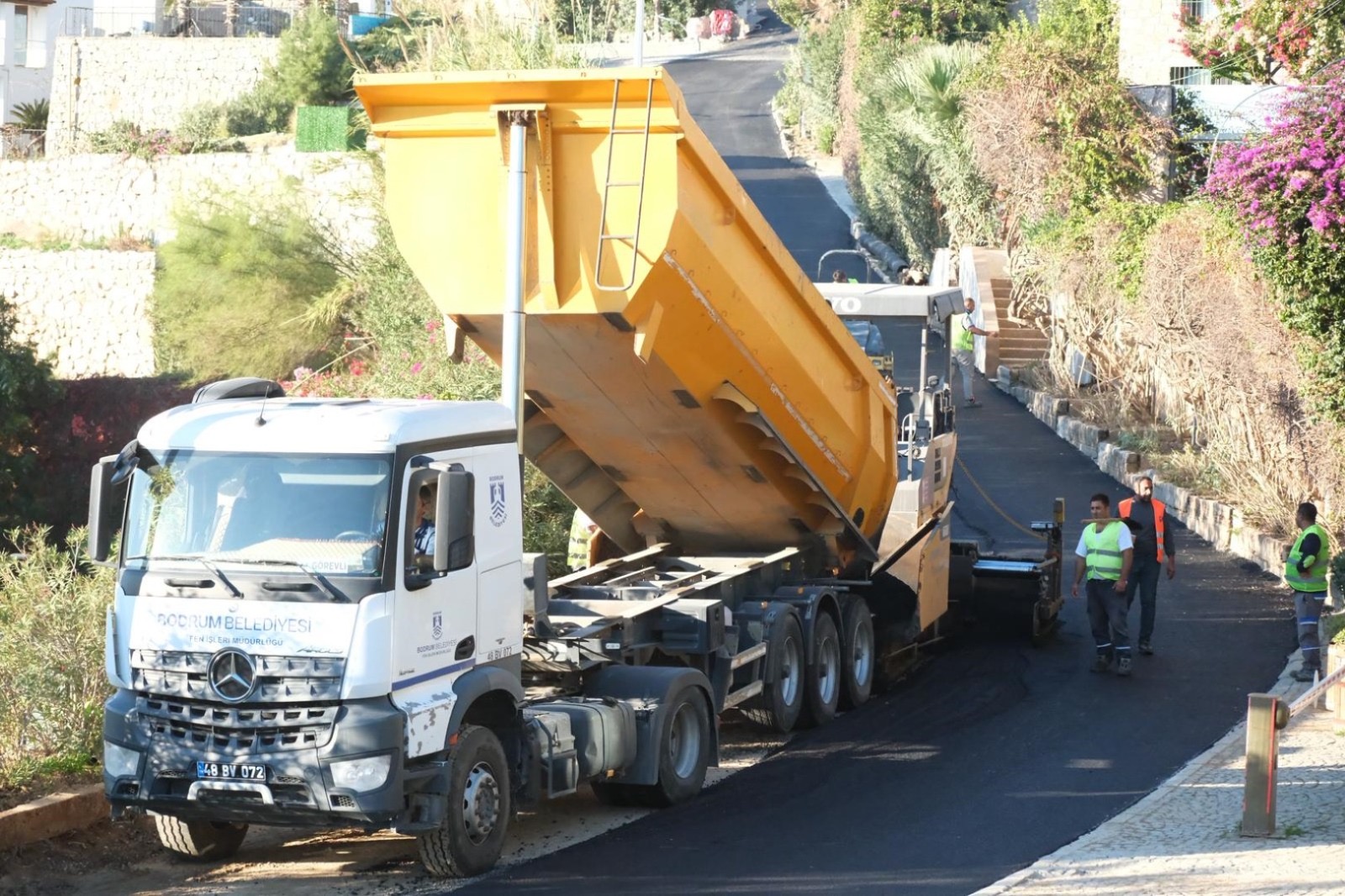 Bodrum Belediyesinden Üstyapı Çalışmaları