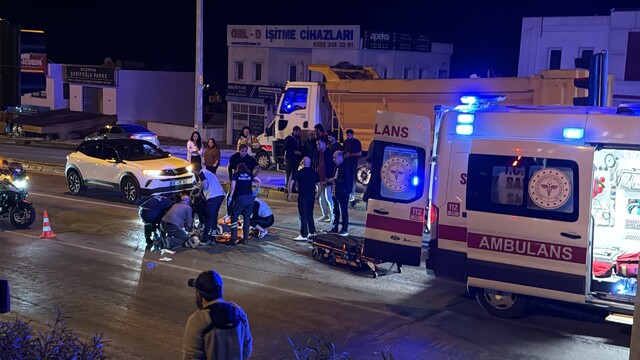 Bodrum'da motosikletin çarptığı yaya hayatını kaybetti