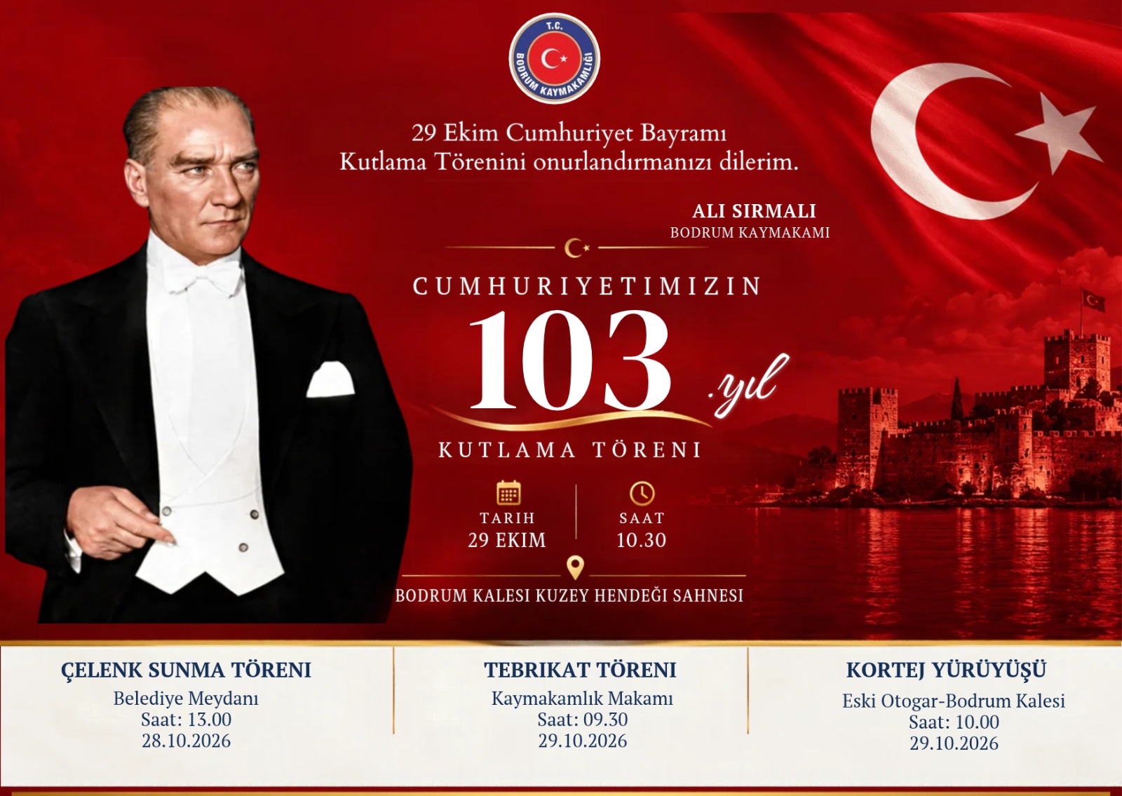 Bodrum’da Cumhuriyet Bayramı Coşkusu