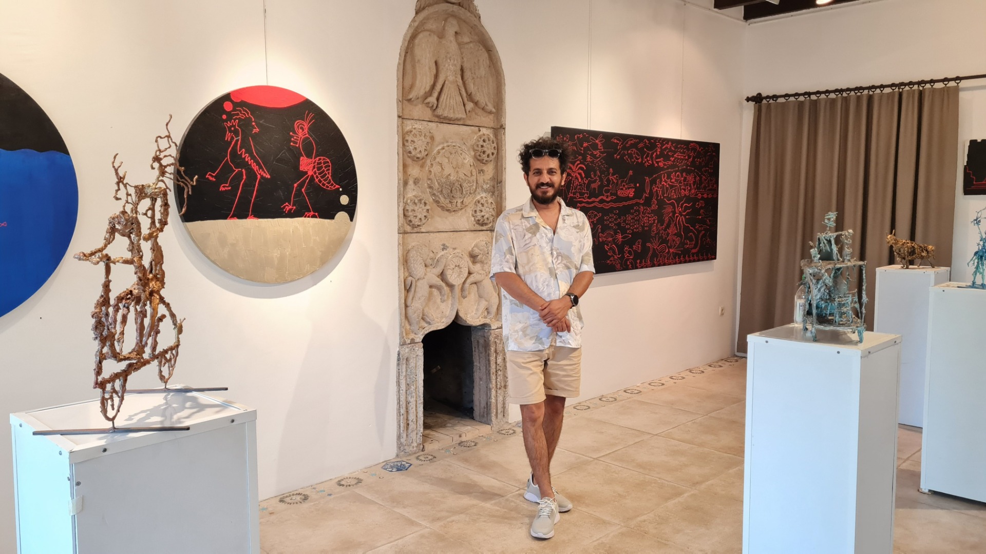 Sanatçı Cingiz’in resim ve heykel sergisi açıldı