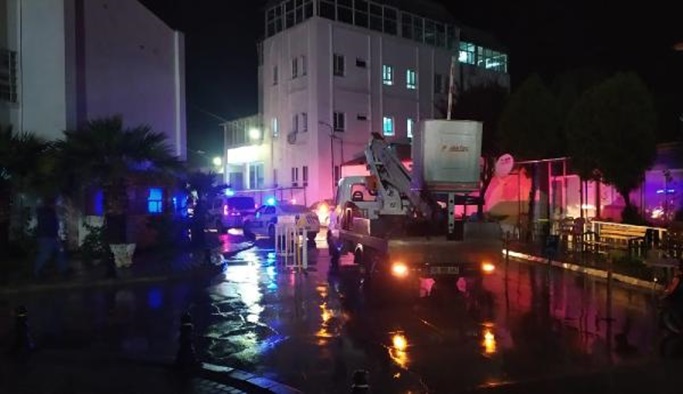 MİLAS DEVLET HASTANESİ'NDE YANGIN PANİĞİ