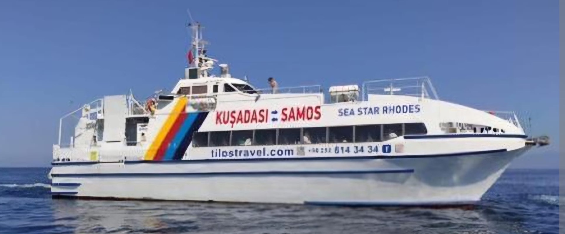 Kos’ta arızalanan feribot saatler sonra Bodrum’a dönebildi 