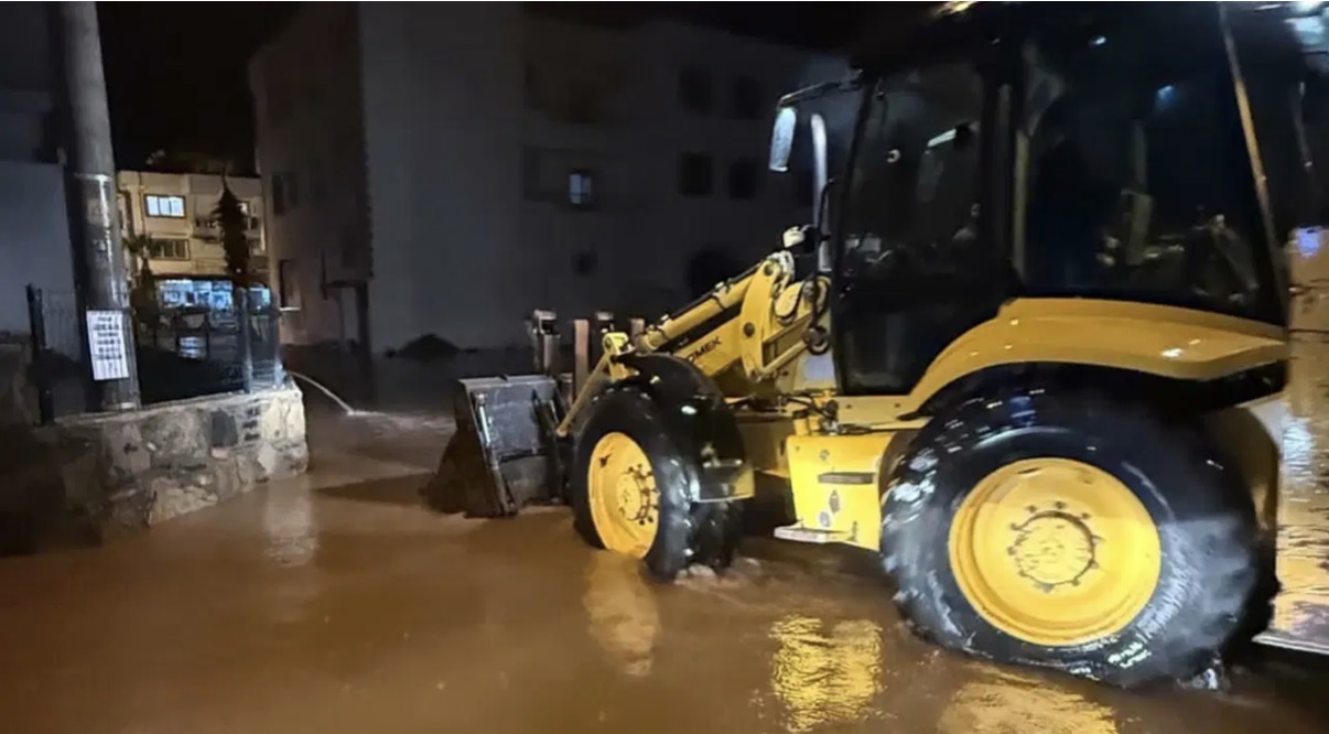 Bodrum’a 24 saatte metrekareye 50 kilogram yağış düştü